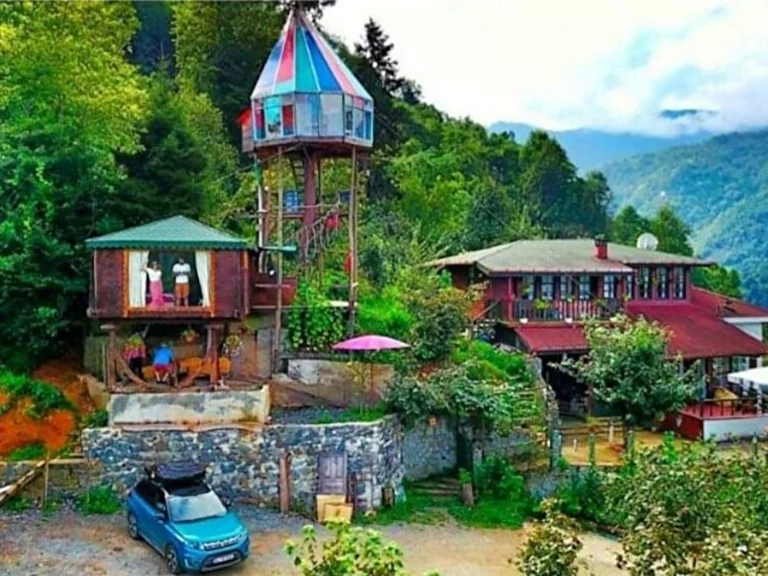 Olimbera Köy Evi Artvin Arhavi Kemerköprü Köyü